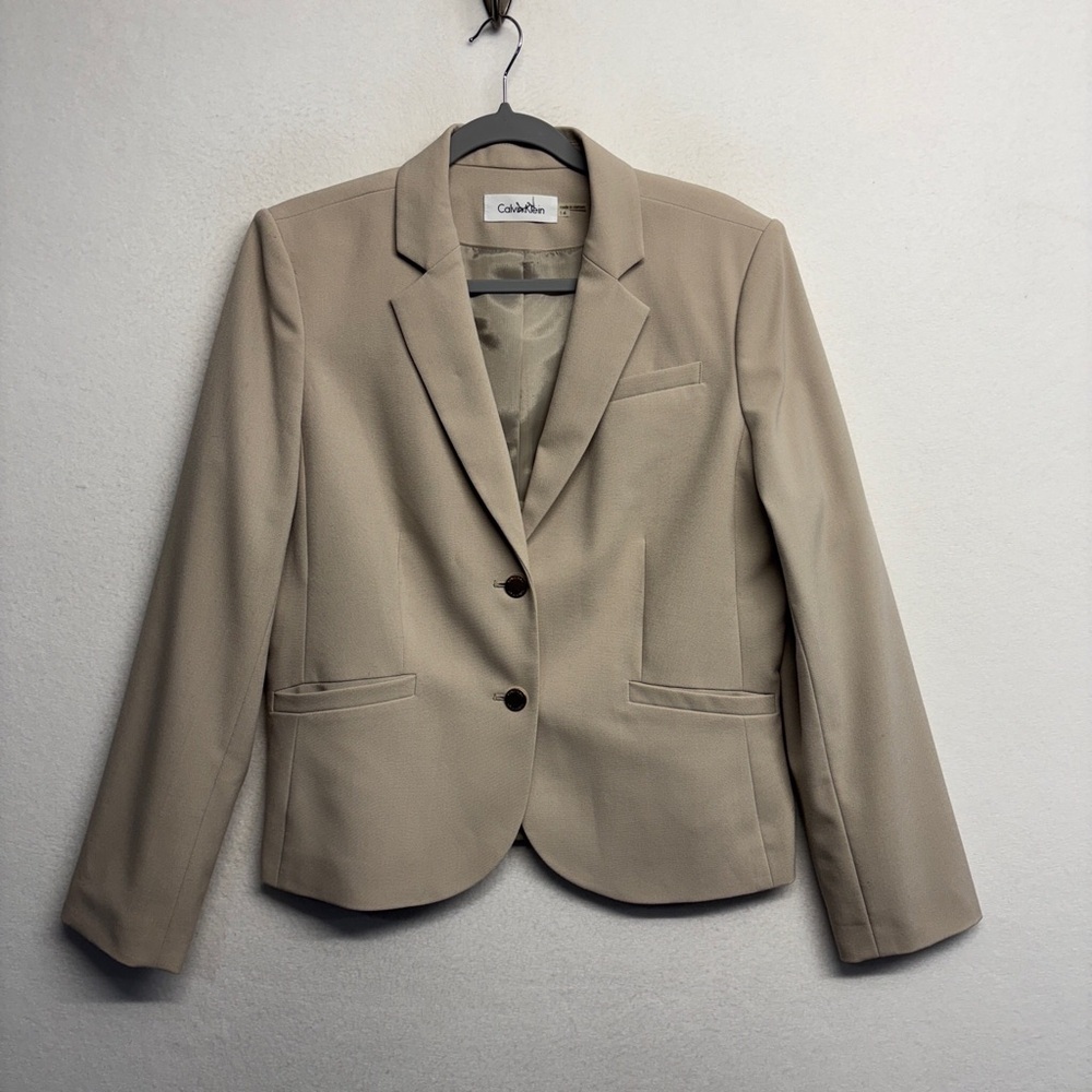 Calvin Klein Beige Women's Blazer
